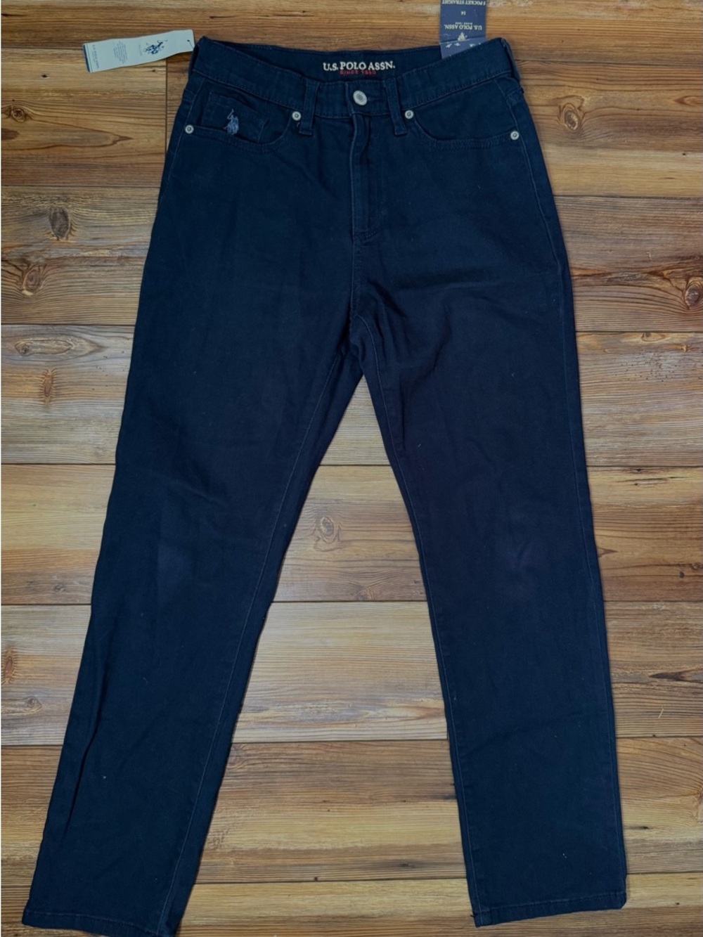 U.S. Polo Assn. Navy Blue 5-Pocket Straight Jeans